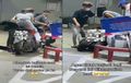 Enggan Turun dari Motor Saat Isi Bensin, Pasangan Ini Langsung Kena Getahnya