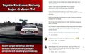 Hampir Bikin Kecelakaan Beruntun, Ulah Fortuner di Jalan Tol Ini Jangan Ditiru