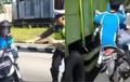Dua Pelajar Naik Mio Nyaris Dijemput Malaikat Maut, Kabur Dari Razia, Disambut Truk