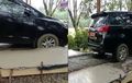 Toyota Innova Kadispora Lubuklinggau Terobos Jalan Cor Basah, Ternyata Sudah Izin sama Tukang?