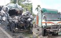 Innalillahi, Avanza Pecah Mesin Ditebas Truk Fuso, Sopir Tak Berani Lihat Kondisi 5 Korban