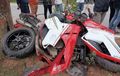 Geber Ducati 848 Sampai Bodi Terbelah, Anggota TNI Gugur di Jalanan Kendari