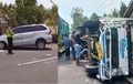 Siang Bolong Mencekam di Salaman Magelang, Teras Rumah Ditebas Truk Box Ulah Toyota Avanza