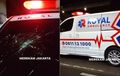Orang Kebal Hukum Keliaran Main Batu, Wajah Sopir Ambulans Hyundai H-1 Nyaris Kena Serpihan Kaca