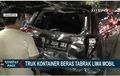 Mobilio, Kijang Innova, March, Rush dan Truk Kontainer Diamankan Polisi, Berubah Bentuk di Flyover Cengkareng