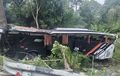 Terulang, Kini Bus Rombongan Study Tour Teronggok di Jurang 6 Meter Kondisi Gepeng