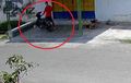 Pak Gaguk Syok Berat di Siang Bolong, Honda Supra X 125 Jadi Korban Kecerobohannya Sendiri