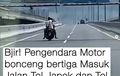 Pemotor Bonceng Tiga Menyusup ke Tol Layang MBZ, Cara Keluar Mengejutkan Enggak Masuk Akal