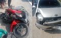 Nyawa Pengendara Vario 125 Terbayar Murah, Hantam Panther Terpelanting Disambut Agya