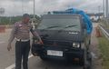 Mitsubishi L300 Muatan Durian Lawan Arah di Tol Pekanbaru-Dumai, Bermula Sopir Ngantuk Tidur