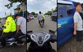 Pemilik Suzuki APV Ini Bikin Geli, Dibonceng Polisi Naik Motor Keliling Rest Area Tol Cipali Gara-gara Ini