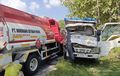 Truk Tangki BBM dan Dump Truck Saling Parut di Madiun, Ini Sosok Paling Bersalah