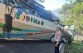 Atap Bus PO Budiman Terkelupas Dari Depan Sampai Belakang, Tragedi Bareng Motor di Nagreg