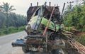 Tragedi Truk Maut di Pelalawan Riau, 5 Penumpang dan Sopir Daihatsu Gran Max Tewas Digilas Kayu
