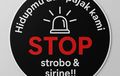 Dipasang di Mobil, Stiker Stop Sirine dan Strobo Jadi Aksi Moral 