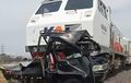 Carry Pikap Tak Berdaya di Moncong KA Tawangjaya, Bodi Terkoyak Usai Terseret Ratusan Meter
