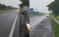 Alphard, Brio dan Tank 500 Hybrid Pecah Ban di Tol Cipali, Lokasi dan Waktu Bersamaan
