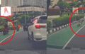 Bule Italia Tersungkur di Bundaran HI, Kaget HP Motorola Neo 60 Dicomot Pengendara Honda PCX 160