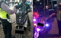 Tidak Hanya Mobil, Motorpun Tidak Luput Dari Razia Strobo dan Rotator