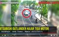 Video, Mitsubishi Outlander Sport Nyelonong Hajar Beruntun Tiga Motor 