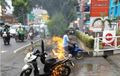 Ngeri, Video Usai Isi Bensin Honda Vario  Ini Terbakar di Sekitar SPBU