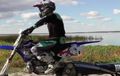 Video: Keren! Tak Hanya Jago di Darat, Motor Trail Ini Bisa Ngebut di Danau