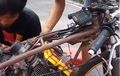 Tidak Dipotong, Motor Drag Suzuki Satria FU Ini Pakai Rangka Kustom