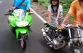 Kena Tikung, Ingin Malam Mingguan Honda CB Kalah Sama Kawasaki Ninja, Langsung Ditinggal Pacar