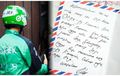 Bikin Terharu! Driver Ojol Kirim Surat ke Penumpangnya Usai Terima Order, Ternyata Isinya...