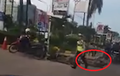 Viral! Video Polisi Tendangi Motor Driver Ojol Sampai Masuk Parit, Terungkap Alasannya Karena Ini