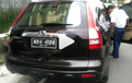 Heboh, Keanehan Pelat Nomor Honda CR-V yang Dipakai Siswa SMP