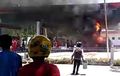 SPBU Tiba-tiba Terbakar, Seorang Sopir Angkot Luka Bakar Parah Karena Mobilnya Terlalap Api