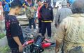 Dua Pemotor Dihajar Dua Kereta Bolak Balik, Nunduk Lewati Palang Pintu