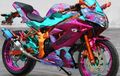 Lady Bikers Ngidam Modifikasi, Ninja RR Mono Full Kroom Jadinya!