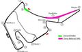 Alokasi Zona DRS di Hockenheim, Ditempatkan di Jalur Parabolika