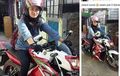 Gadis Manis Penunggang Yamaha V-Ixion Ini Kebanjiran Like di Sosmed