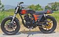 Modifikasi Yamaha Scorpio, Flat Tracker Disupport Istri