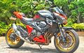 Modifikasi Kawasaki Z800, Full Aksesori Rp 150 Jutaan!