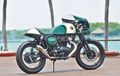 Modifikasi Kawasaki Estrella 2015 Cafe Racer Rangka Standar