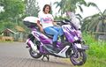 Modifikasi Yamaha NMAX, Pemuas Hobi Turing Sang Lady Biker
