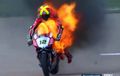 Pembalap Ducati Dikepung Api di WSBK Aragon