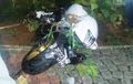 Foto Suzuki Hayabusa Yang Hancur Hajar Pembatas Jalan di Pondok Indah, Tewaskan Sang Rider