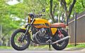 Custom Ringan Motoguzzi V7 Stone, Klasik Dan Simpel