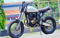 From Supermoto To Srambler, Begini Jadinya Kawasaki D-Tracker Custom Ala Azevedo Ardany 