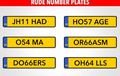 Ini Contoh Pelat Nomor yang Dilarang di Inggris