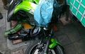 Gile.. Tabrak Scoopy, Kawasaki Ninja 650 Hancur Berantakan