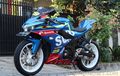 Modifikasi GSX-R150 Ala Livery Tim Suzuki Bennets, Kado Untuk Sang Buah Hati