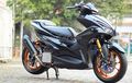 Rapi Banget! Modifikasi Yamaha Aerox 155 Ini Banyak Pakai Komponen Custom Garapan Sendiri