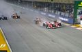 Start GP Singapura Kacau, Dua Ferrari Tabrakan, Hamilton Diuntungkan