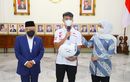 Didampingi Gubernur Jatim, Mario Suryo Aji Minta Restu Ma'ruf Amin Jelang Moto3 2022